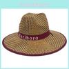 Straw Letter Sun Protection Hat With Breathable Fabric For Seniors Wear Outdoor