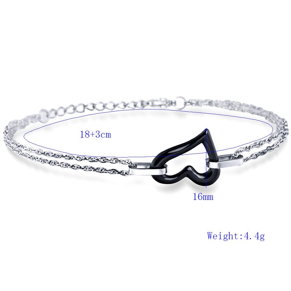 Simple Personality Ceramic Titanium Steel Bracelet Women's Fresh Ceramic Bracelet All-Matching