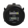 LED With Hour Meter Round Battery Indicator Meter Gauge 12/24V 36V 48V 72V For Boat Golf Cart Yamaha Club Cart Forklift