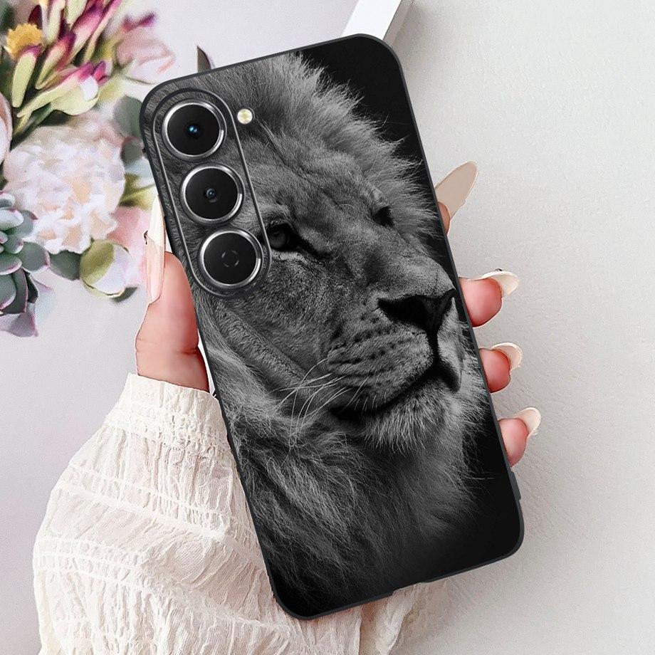 Soft Slim Silicone Cover For Tecno Spark 40 Pro Pro+ KM6 KM7 Funda Cat Rose Flower Dragon Fashion Pattern Shockproof Bumper Capa