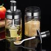 Stainless Glass Seasoning Bottle Sealed leakproof Spice Jar Kitchen Seasoning Bottle Oil Vinegar Soy Brush Bottle