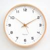 Nordic European Style Wooden Wall Clock Modern Design Nordic Minimalis Wood Mute Wall Clock Living Room Kitchen Home Decoration