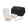 Pearl Metal Home Label HC-8 Lunch Jar, 520ml Stainless Steel Rice Container with Bag, Insulated, White