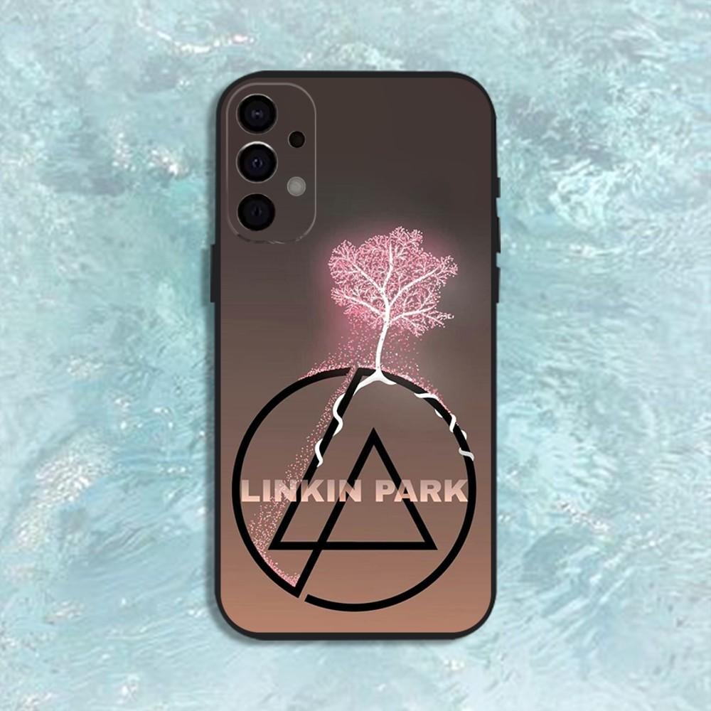 L-LinkinS Rock P-Park Phone Case For Samsung S25,S24,S21,S22,S23,S30,Ultra,S20,Plus,Fe,Lite,Note,10,9,5G Black Cover