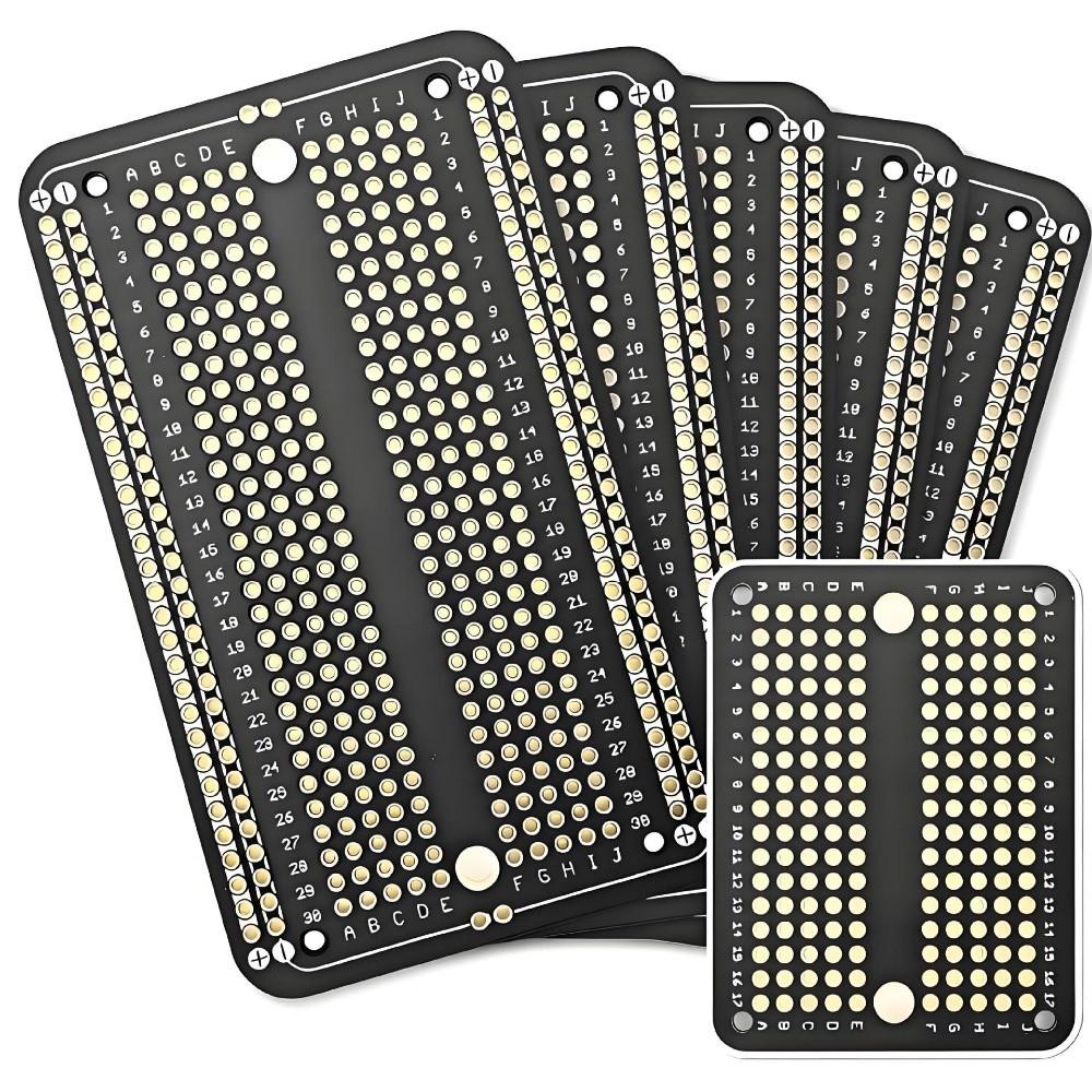Gold-plated Solder PCB Prototype Board Five-hole Prototype Breadboard Welding Practice