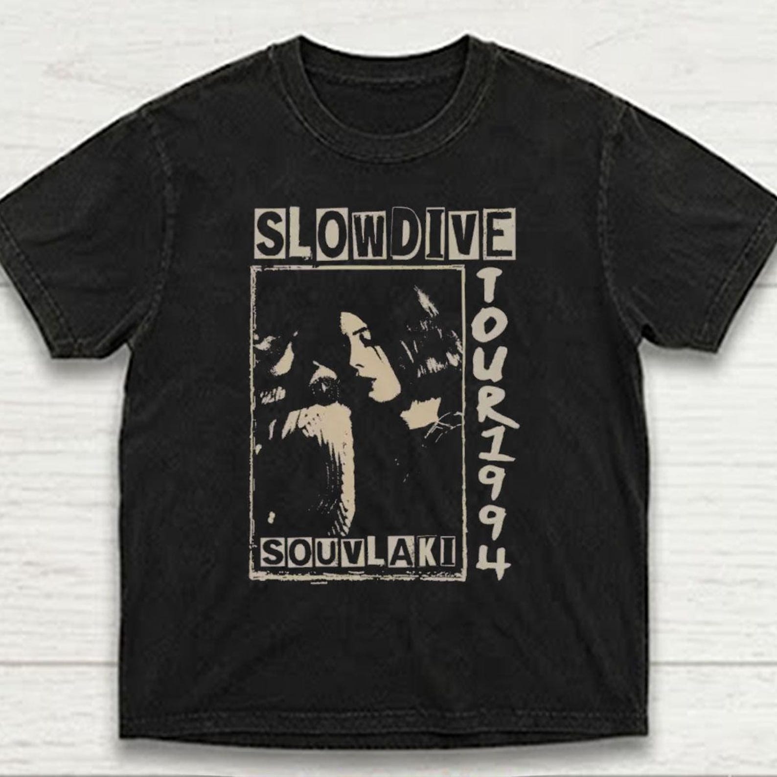 Comfort Colors Slowdive Souvlaki Tour 1994 Band T-Shirt, Vintage 90s Unisex Tee XL