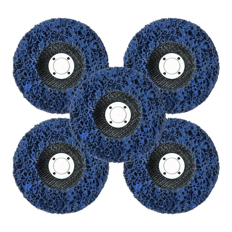 5pcs 4 Inch Stripping Disc Rust Remover Wheel for Angle Grinders Clean Remove Paint Grinding Polishing for Wood Metal Fiberglass