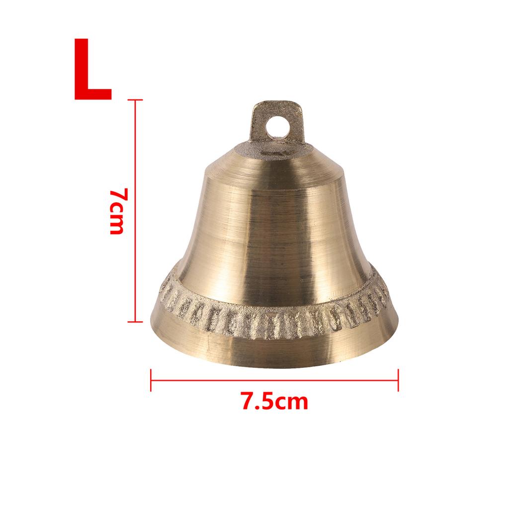 Cattle Sheep Copper Bell Super Loud Wind Chime Horse Cat Dog Livestock Bell Horn Hand-cranked Bell Outdoor Doorbell Ornament 1Pc