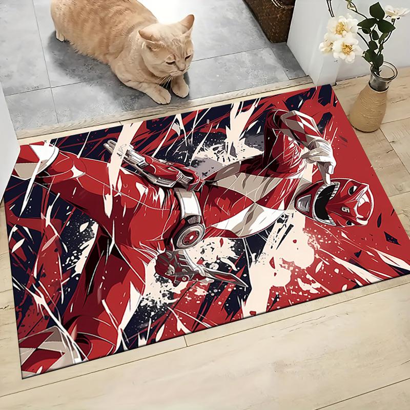 1Pc Power Rangers Teamup Carpet Rug Customizable Soft Washable Antislip Home Living Room Sofa Mats Personalized Rug 0917261