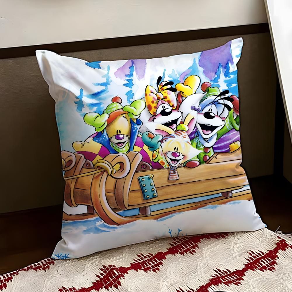 Cartoon DDiddl Cushion Cover Reversible Soft Durable Pillow Cover Home  Car MultiScene Use for Daily Comfort