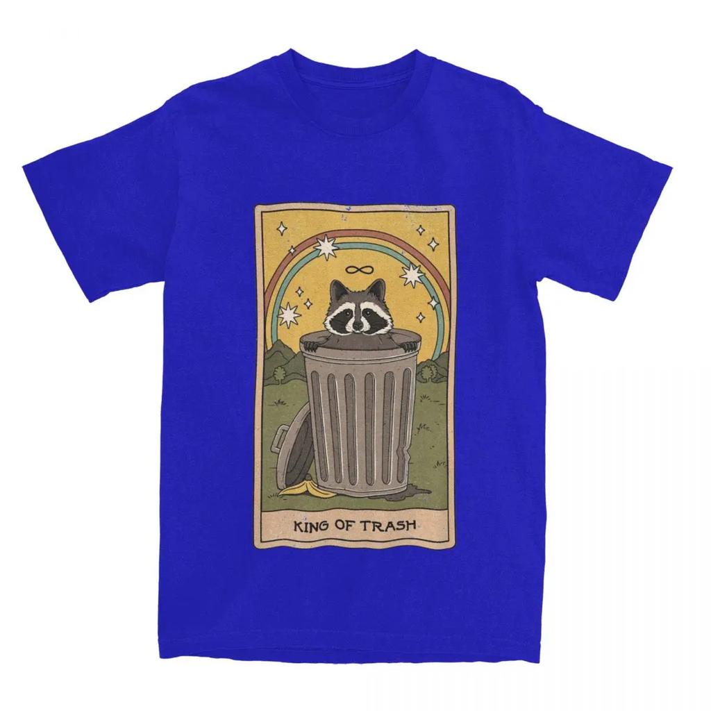 T-shirt Merchandise Raccoon King Of Trash pour Homme Femme Mème Raton Laveur Vêtements Imprimés Graphiques Géniaux