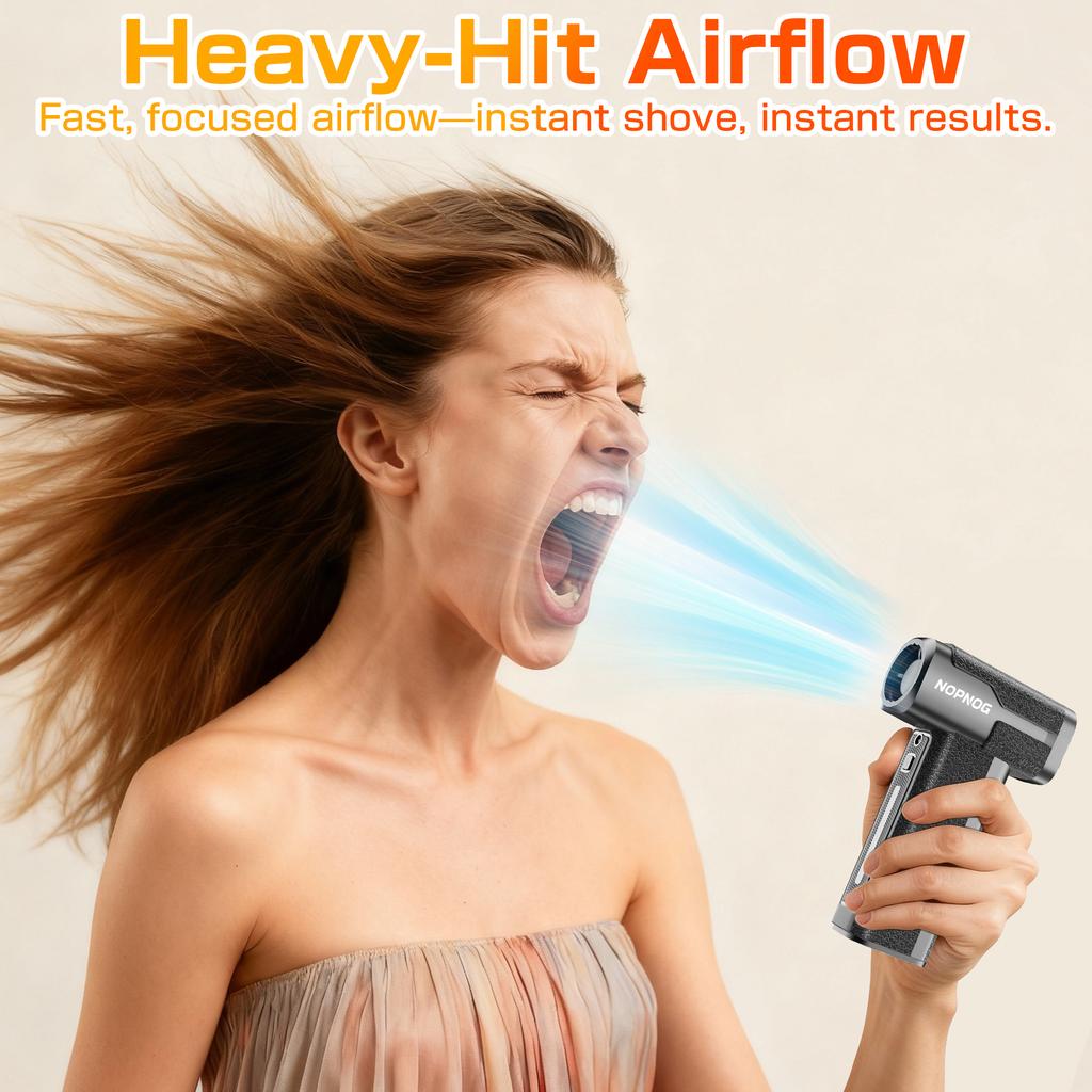 Type-C Charging Electric Air Duster Car Snow Removal Portable Car Accessories 4 Gears Adjustable 130000RPM Strong Blowing Turbo Blower Jet Fan