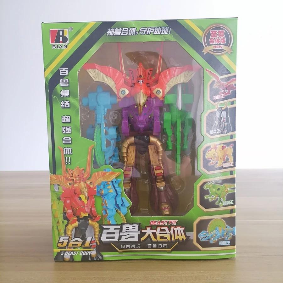 

Sentai Super Dinosaur Rangers Hyakujuu Sentai Gaoranger Beats Warrior Wars Megazord Assembled Robots Boys Birthday Gifts
