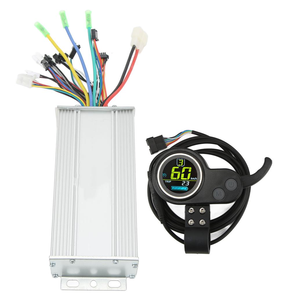 48V 60V 1000W Electric Scooter Motor Controller Kit with 2 In 1 Round Color LCD Panel Thumb