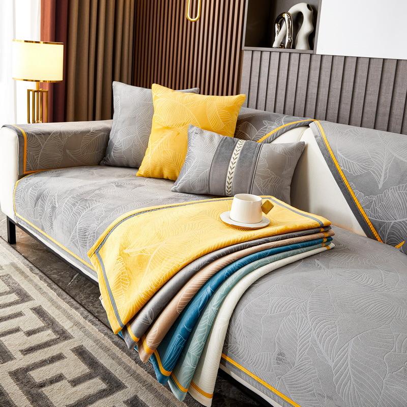 Sofa Cushion Four Seasons Universal Light Luxury Backrest Towel Modern Seat Cushion High-End Autumn And Winter New Sofa Cover Cover Cloth Cushion