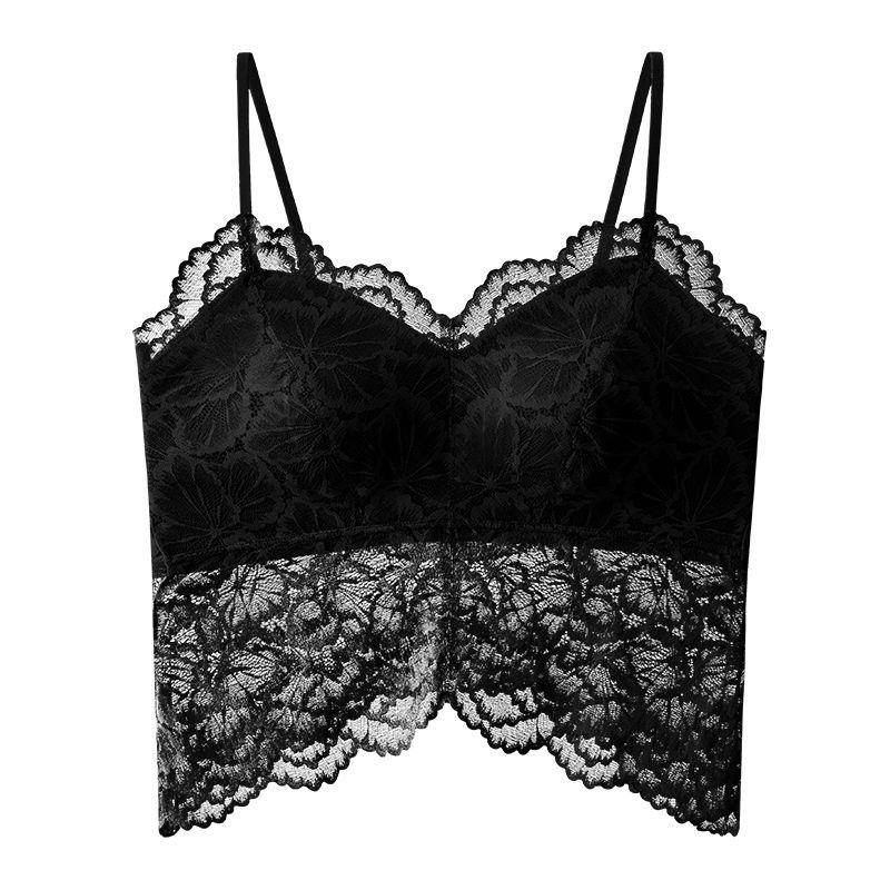 Spitzen-Camisole-Top mit V-Ausschnitt