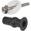 Toilet Lid Screws Stainless Steel Adaptive Rubber Stopper