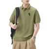Summer Thin Three-dimensional Silicone Printed Short-sleeved POLO Shirt Men's T-shirt Top