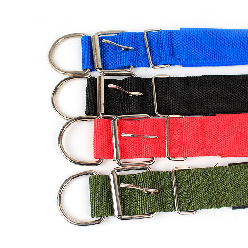 Solide Hundehalsbänder Nylon Hundehalsband für kleine, mittelgroße, große Hunde Teddy Keji Pitbull Bulldogge Beagle