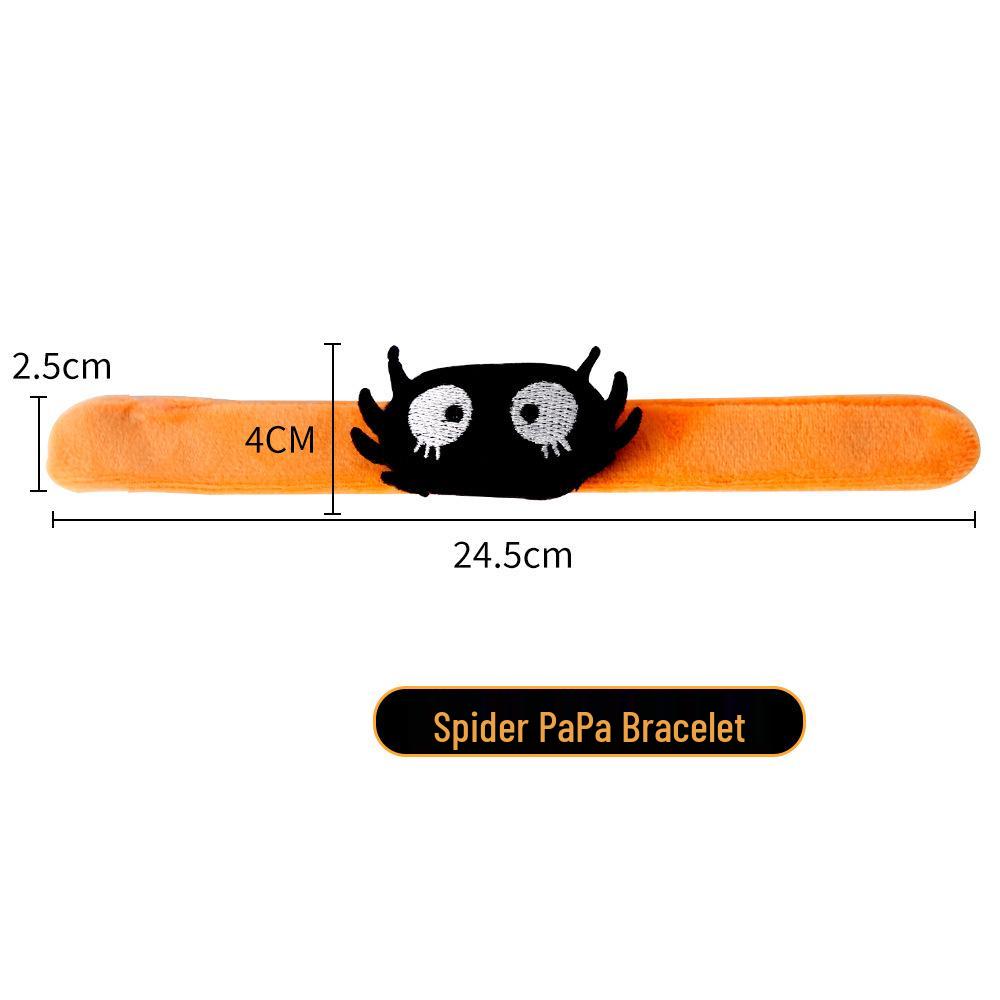 Pulseira Slap Criativa de Halloween - Design de Fantasma, Abóbora, Aranha para Fantasias de Festa