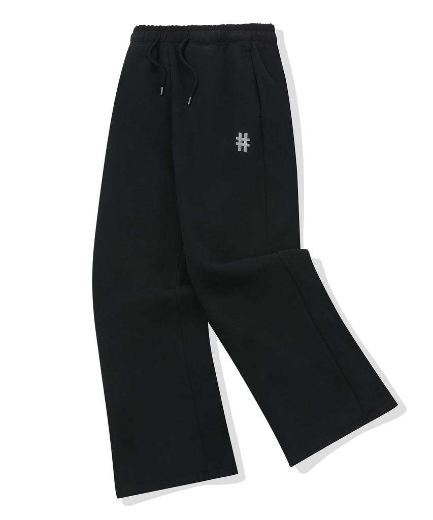 BEENTRILL Women'S Essentials Hashtag Logo Fleece-Lined Sweatpants (Black)