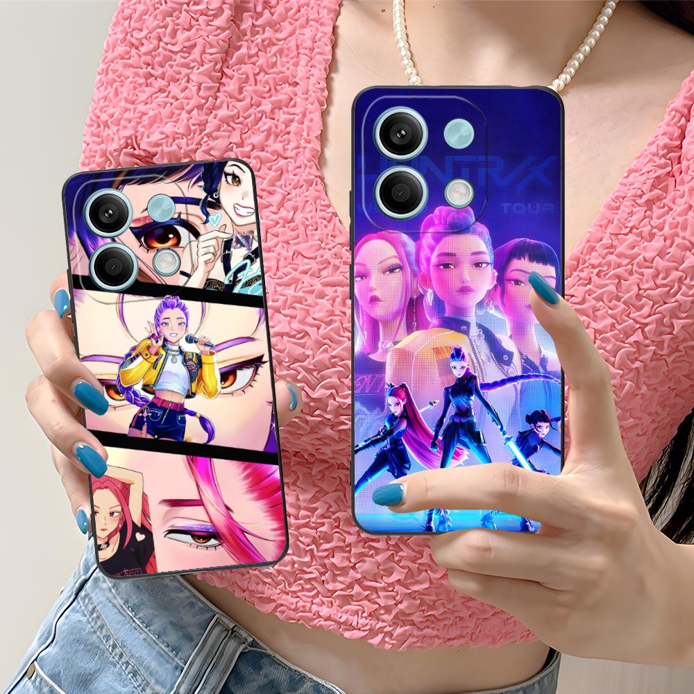 KPOP Hunter Girls Phone Case for Xiaomi Redmi Note 14 13 12 11 S Pro Plus 4G 5G Colour Printing Protective Luxury Pretty Cover