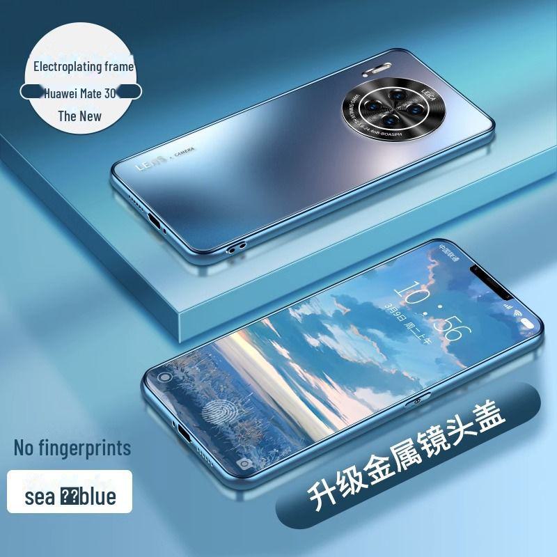 

Елітний гальванічний матовий захисний чохол для Huawei Mate 30 Pro/ Mate 40 Pro/ Mate 50 Pro/ Mate 60 Pro Navy Blue Frosted Electroplated