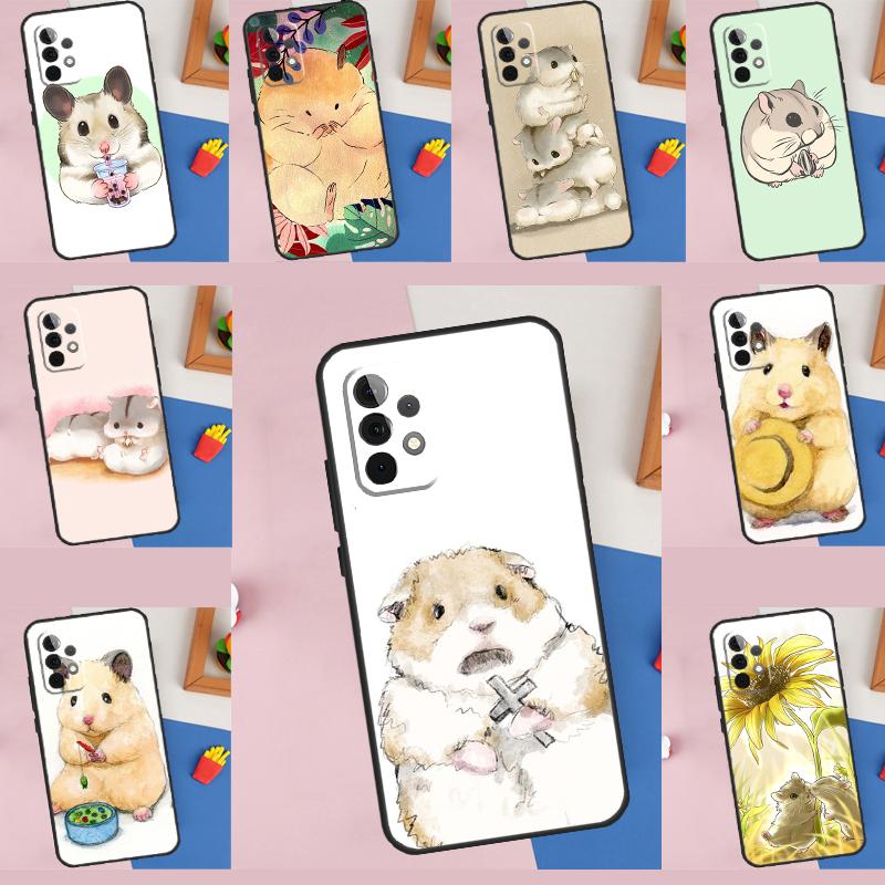 Hamster Art For Samsung Galaxy A16 A06 A56 A36 A26 A05 A22 A32 A52 A54 A34 A14 A55 A15 A53 A33 A35 Case