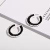 Japanese-Korean Style Raffia Women’s Stud Earrings - Trendy, Versatile Drop Earrings