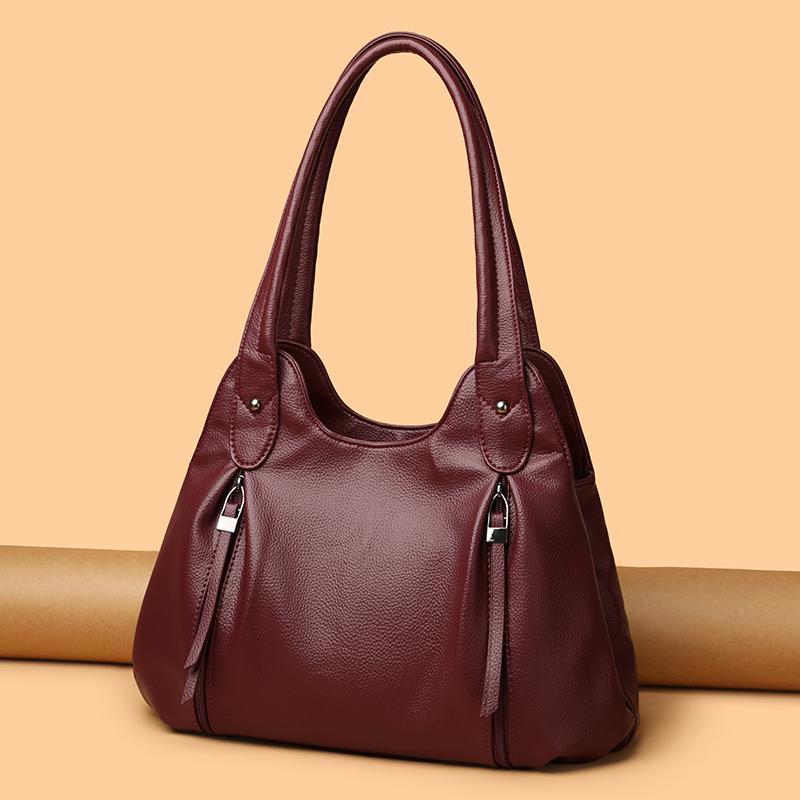 Women's Bag Large Capacity Portable Tote Bag Commuter PU Shoulder Crossbody Bag