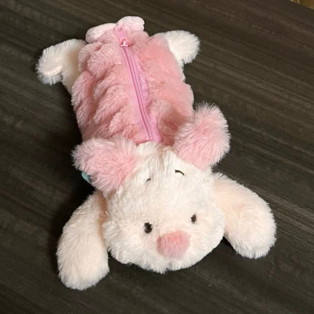 Cute Hello Kitty Piglet Tortoise Plush Toy Pen Case With Soft Plush Material For Kids And Teens