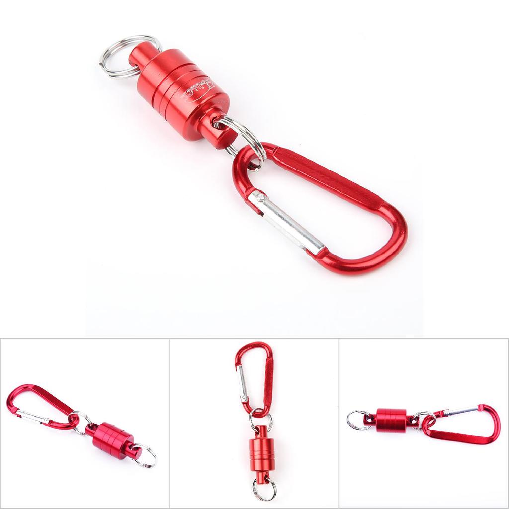 Fischernetzhalter Fliegenfischer-Kescher Magnetischer Kescherhalter Fliegenfischer-Kescher Freigabe-Netzhalter Karabiner Haken Magneto