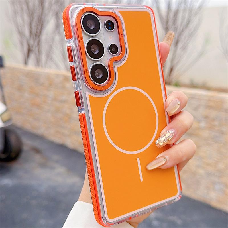 Dual-Color Magnetic Case for Samsung S26 Edge & Compatible Models S25 Ultra/S24
