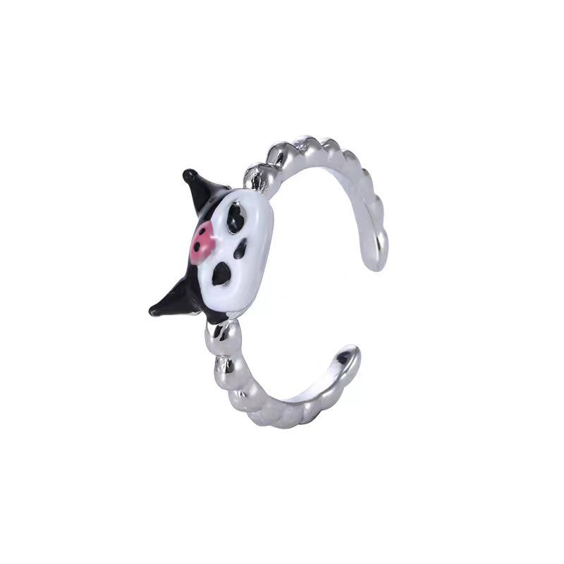 One-Eyed Little Monster Cartoon Open Ring for Women: Cute, Funny, and Sweet for Students & Friends