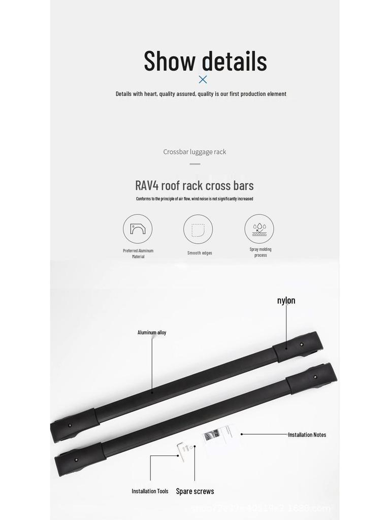 Kompatible Dachgepäckträger-Querträger für 2013-2018 RAV4