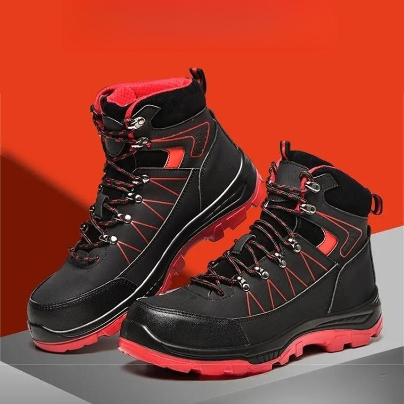 Men Work Safety Shoes High Top Anti-smash Work Sneakers Anti-Piercing Work Boots Steel Toe Indestructible Shoes for Man Safety Boots