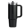 Stanley 1913 Quencher ProTour Copo Térmico com Tampa Flip Straw 0.89L Preto Garrafa de Água 2.0 Para Uso Externo Seguro para Lava-louças Japão Oficial