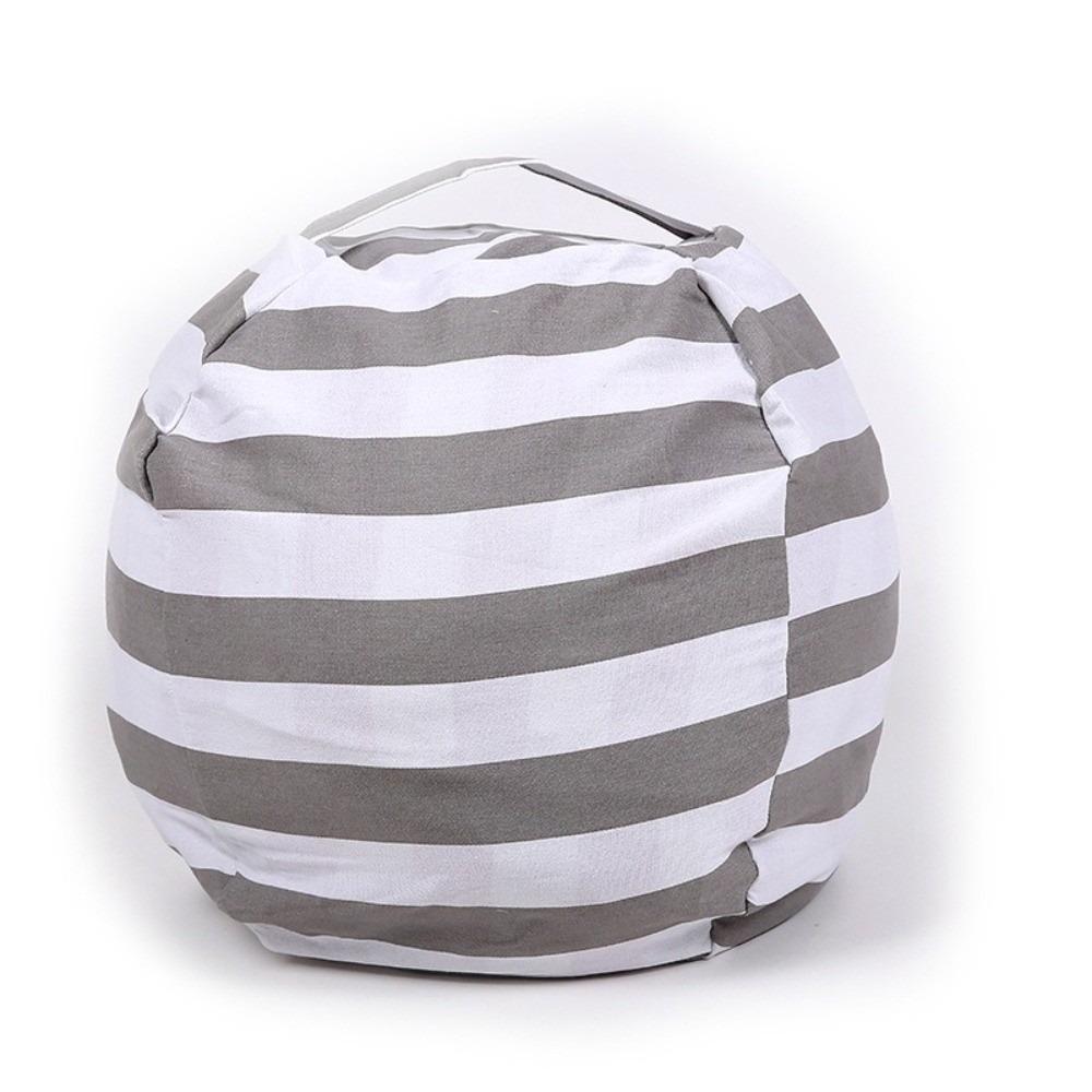 Striped Children's Plush Toy Storage Bag Large Capacity Stuffed Animal Chair New Travel Bag
