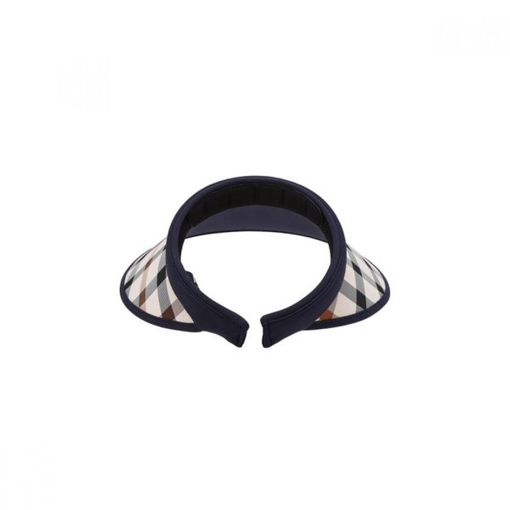 Daks Navy Check Sun Cap Dbhe3e101n2