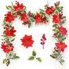 Christmas & Thanksgiving Wreath: Artificial Tree Leaves and Vine Ornaments