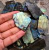 Natural Multi Flashy Labradorite Slab Raw, Healing Gemstone Lot, Labradorite Gemstone Slab.