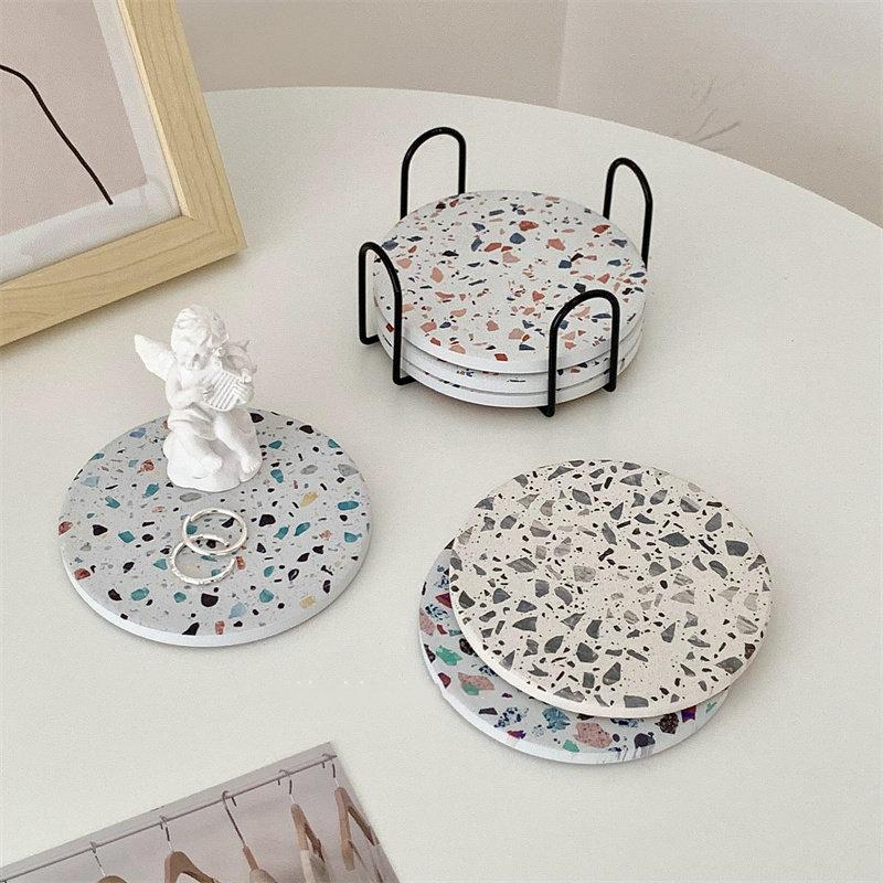 Coaster Holder Mat Storage Rack Table Mat Holder Tea Coffee Mug Placemat Storage Organizer Table Kitchen Accessories