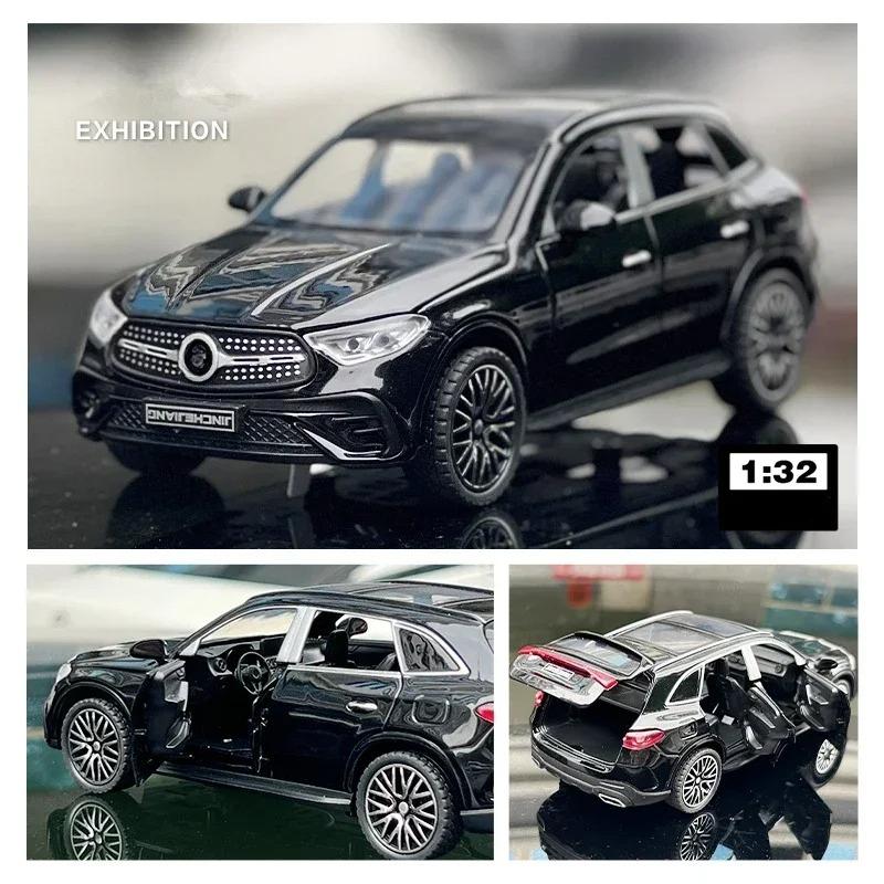 1:32 GLC400 SUV Alloy Car Model Diecast Metal Toy Vehicle Car Model Simulation Sound and Light Collection Childrens Gifts