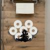 Decorative Wrought Wall Mounted Towel Holder with Large Capacity for Kitchen and Bathroom