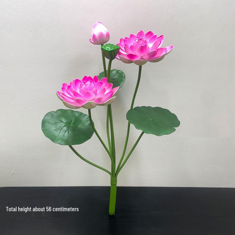 Petites Fleurs Artificielles Décoration Lotus Lys pour Maison & Offrandes à Bouddha