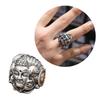 Anillos Unisex Versátiles Anillos Abiertos Bueno o Malo Budas Maitreya Anillos de Demonios Joyería Vintage Tamaño Ajustable Adorno