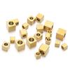 20-50Pcs Stainless Steel 3mm 4mm 5mm Cube Spacer Beads Square Loose Beads for DIY Jewelry Making Necklace Bracelet Supplies