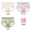 La Chapelle Women's Seamless Lace Mid-Waist Briefs