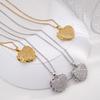 Creative Zircon Heart Can Open Photo Frame Pendant Necklaces for Women Romantic Stainless Steel Chain Jewelry Accessories Gifts
