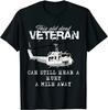 Camiseta Helicóptero Huey UH-1 Camiseta da Aviação do Exército Camiseta de Veterano Algodão de Verão Presente